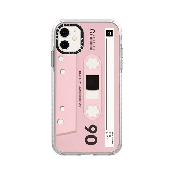 Casetify Impact Case for iPhone 11 Mixtape Pink