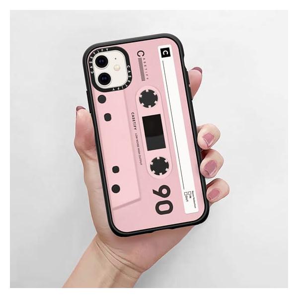 Casetify Impact Case for iPhone 11 Mixtape Pink Pink