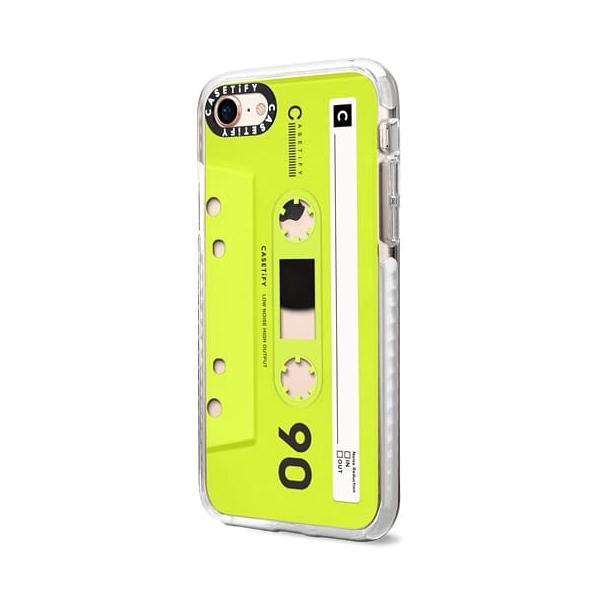 Casetify Impact Case for iPhone SE 2020 Mixtape Neon Yellow Yellow