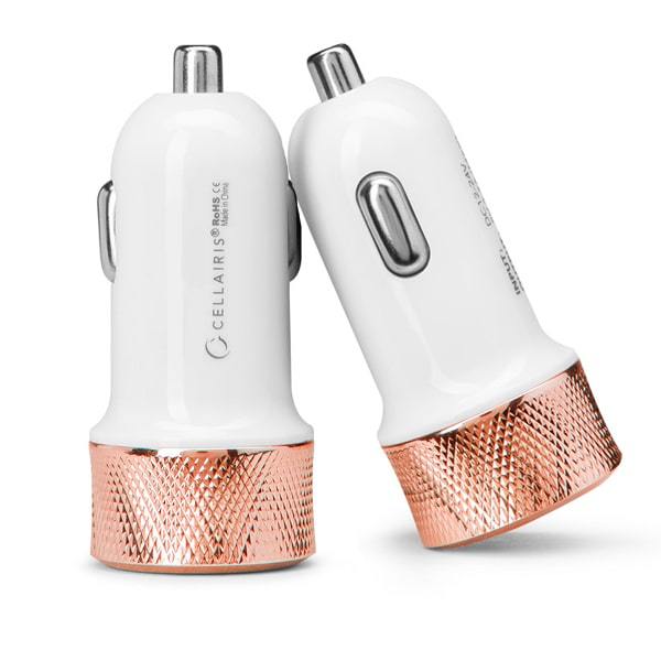 Cellairis High Speed Car Charger in Rose Gold