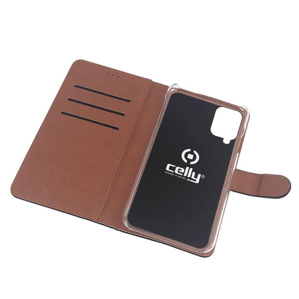 Celly Wally Wallet Case for Galaxy A12 Black