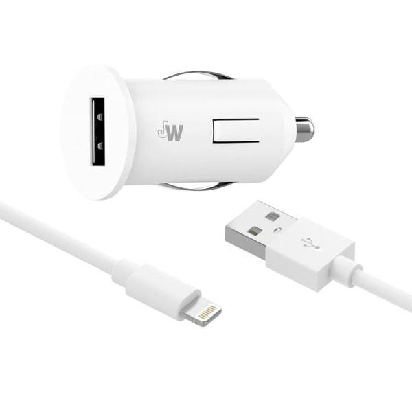 Just Wireless 12V USB Car Charger White