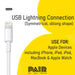 Mophie MFI Type-C to Lightning Cable Black 1M