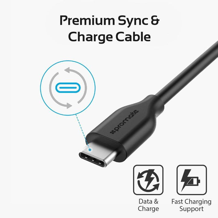 Promate 3-in-1 USB-C Fast Charging Car Kit