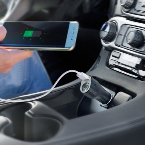 Promate 4-in-1 Spark-2 Car Charger with Power Bank