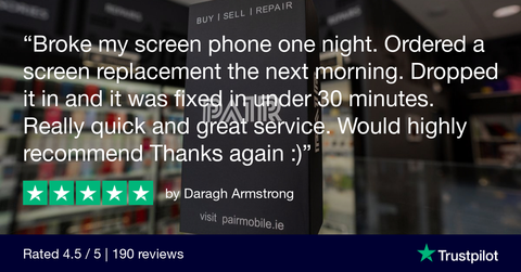 Trustpilot Review PAIR Mobile